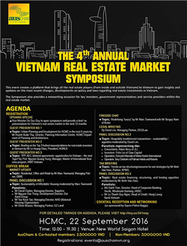 The 4th annual Vietnam Real Estate Market Symposium set for launching